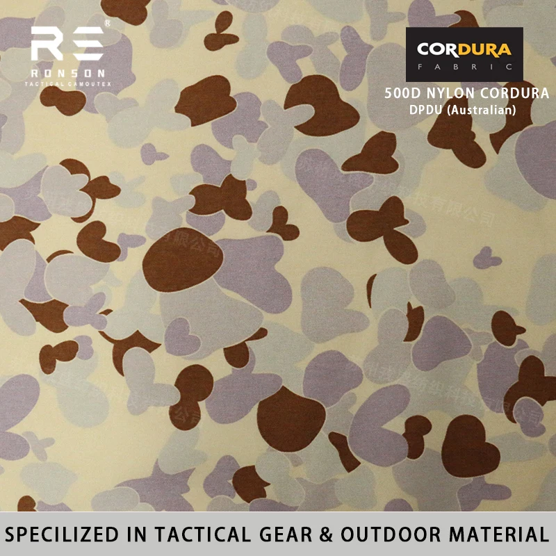 DPDU 500D نايلون كوردورا نمط معزز قماش مموه مقاوم للماء مطبوع PU المغلفة أكسفورد النسيج لأكياس المعدات التكتيكية #1
