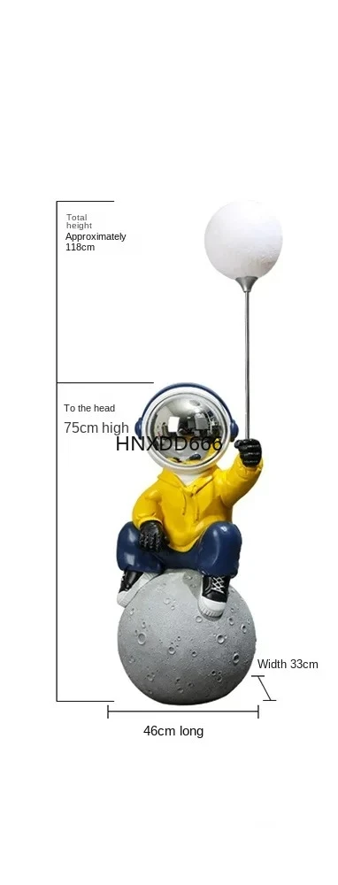 

Modern Art Children's Room Decoration Astronaut Sculpture Living Room Bedroom Ornaments Resin Crafts Nordic Home Decor Gift