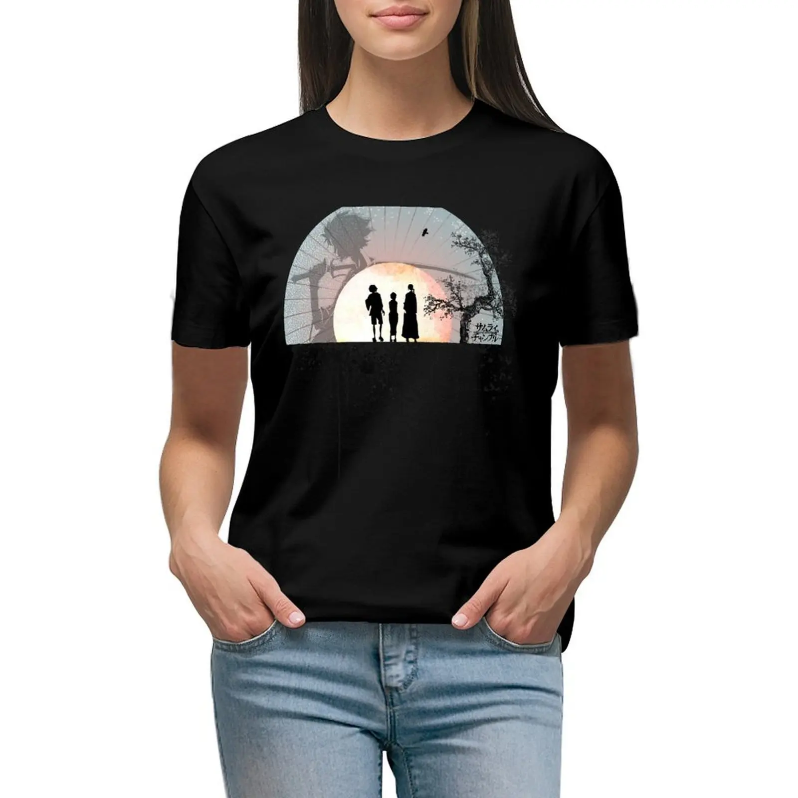 

Samurai Splatter T-Shirt animal print customs oversized workout shirts for Women