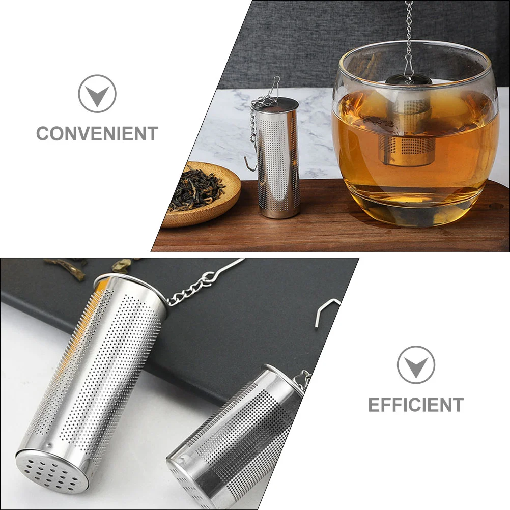 2 Pcs Loose Tea 304 Stainless Steel Filter (small Size) 2pcs Strainers Seasoning Ball Silver Compact Infuser