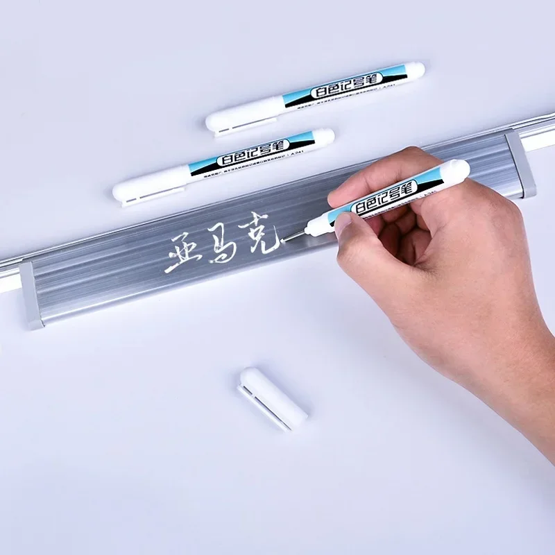 5/10 قطعة/المجموعة 0.7 مللي متر 20 مللي متر طويل بنك الاستثمار القومي الأبيض أقلام خطاط (ماركر) متعددة الأغراض حفرة عميقة التجفيف السريع نجار القلم الزيتي للحمام الخشب