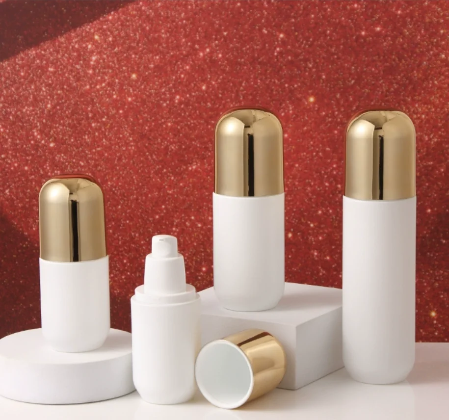 30ml-120ml bottiglia di vetro bianco essenza di umidità siero/lozione/emulsione/fondotinta/toner acqua di toilette cura della pelle imballaggio cosmetico