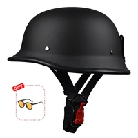 18 Medio casco casco de motocicleta vehículo eléctrico bicicleta locomotora para Cruiser Retro cuatro estaciones Unisex adolescente niño