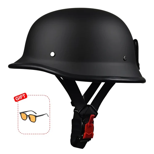 18 Medio casco casco de motocicleta vehículo eléctrico bicicleta locomotora para Cruiser Retro cuatro estaciones Unisex adolescente niño