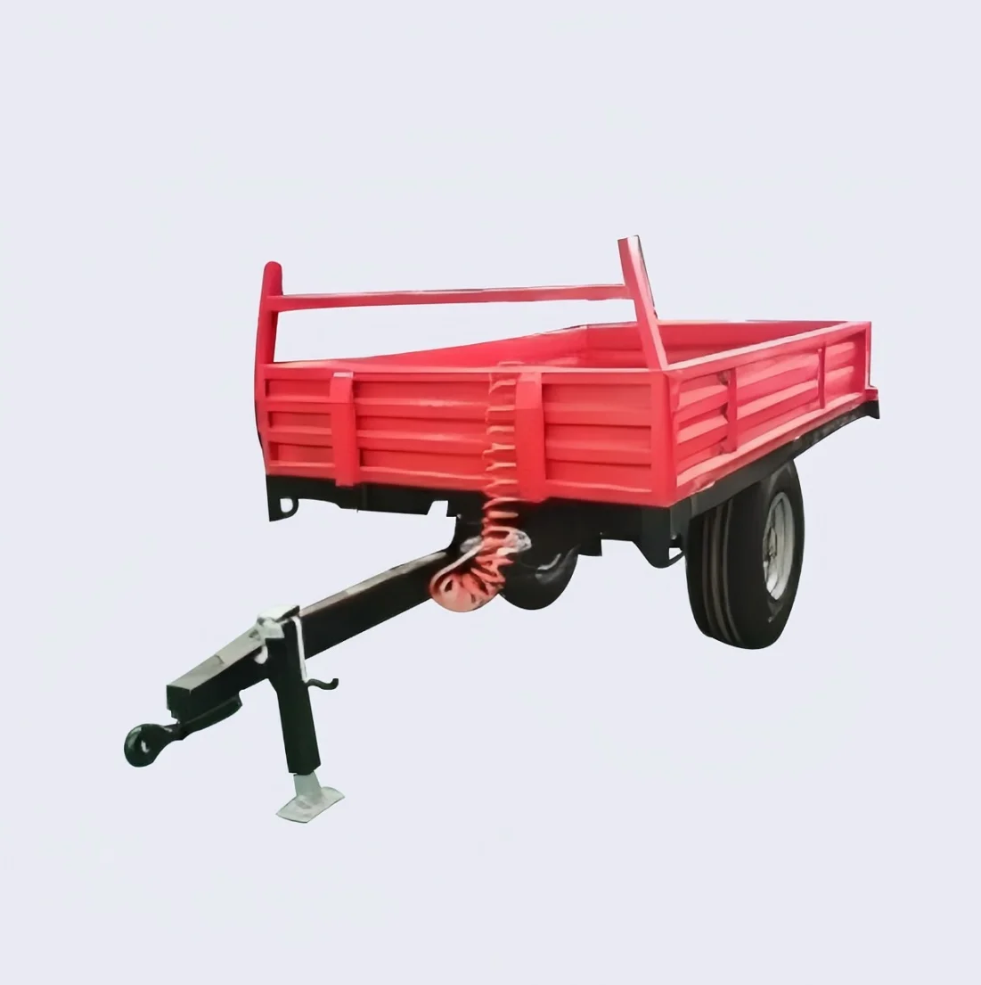 Versatile Red Small Farm Trailer for Agricultural Machinery & Equipment Use