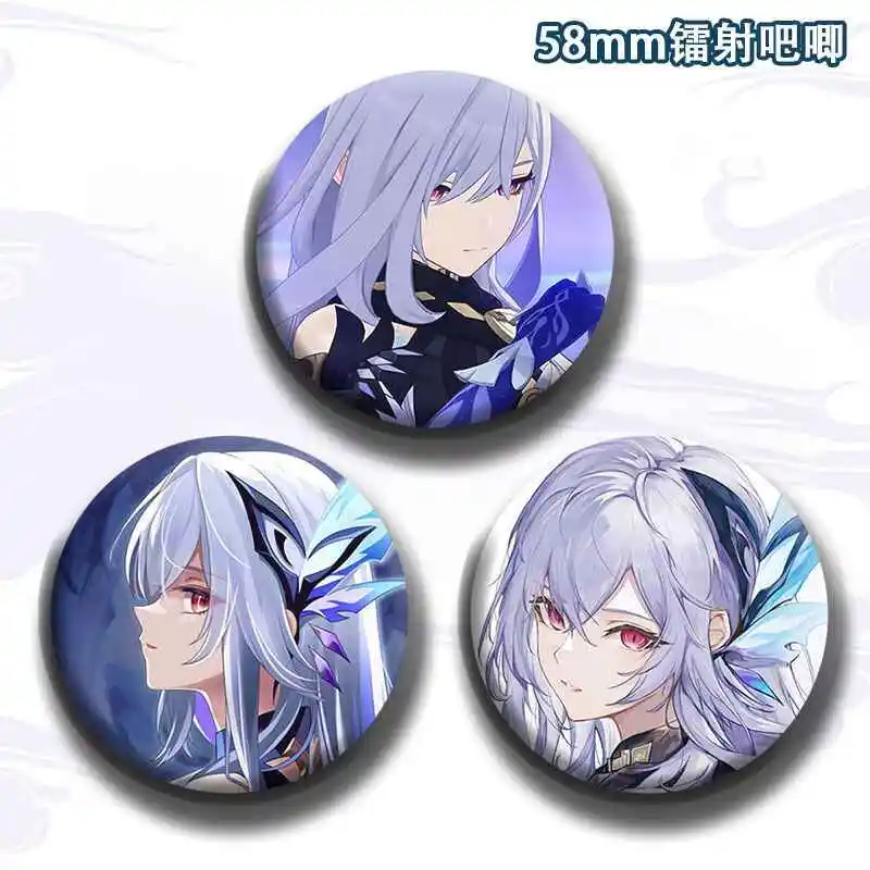 

Игра Genshin Impact Skirk Косплей Хэллоуин Значок Аниме Сумка Декор Булавка Фанаты Рождественский Подарок Отправить друзьям