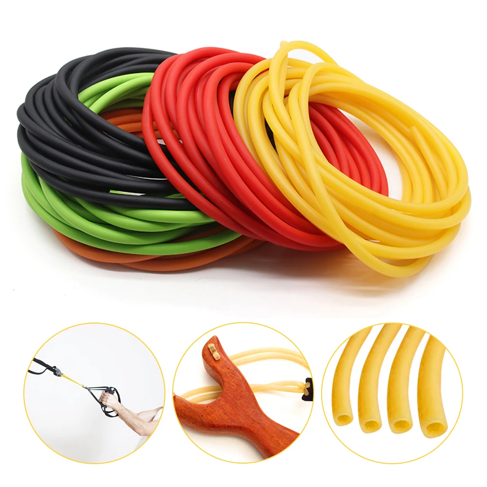 Nature Latex Rubber Hoses Antifreeze Tension Rope Pipe High Resilient Elastic Tube Slingshot for Hunting Slingshot Catapult Bow