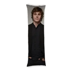 Evan Peters Dakimakura che abbraccia la federa per cuscino personalizzata fai da te 7 dimensioni