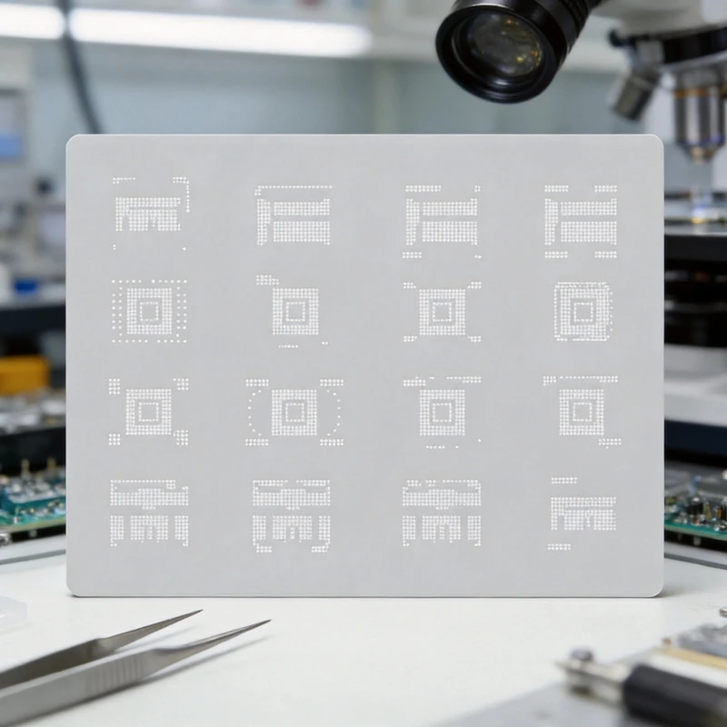 96BA Metall-Reballing-Platte für Chip-Löt- und Reparaturtischarbeiten Alltag – Detail 1