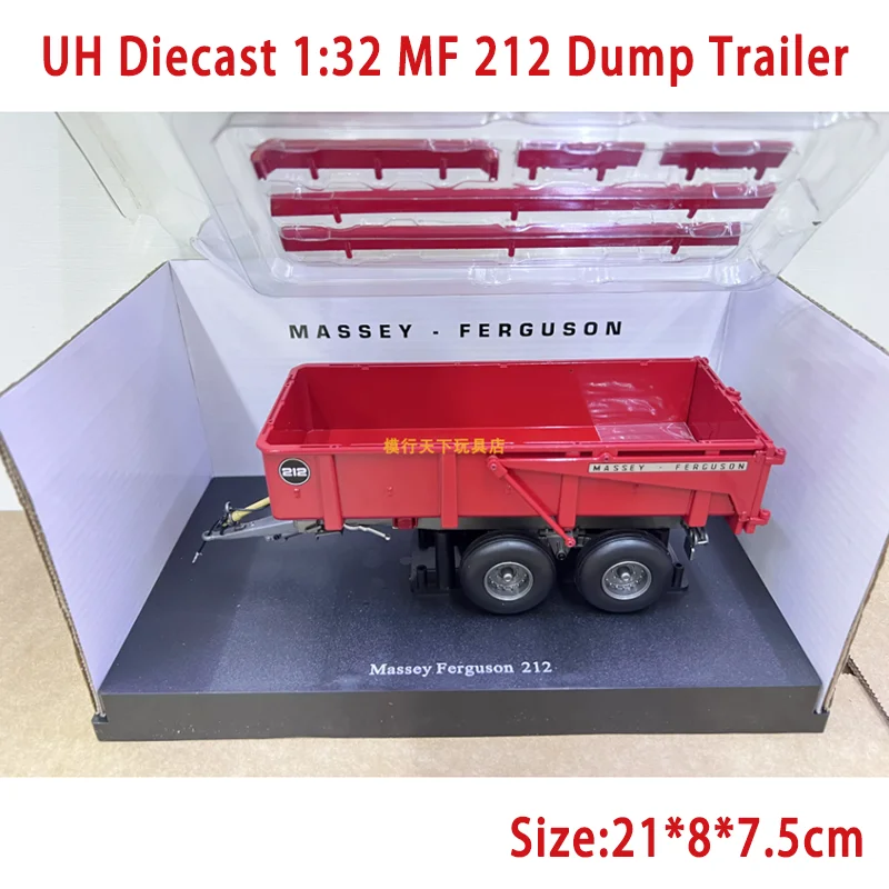 

Модель сельскохозяйственной техники UH Diecast 1:32 MF 212, самосвал-прицеп из сплава, 6694, классическая коллекционная модель для взрослых и детей, подарок для демонстрации