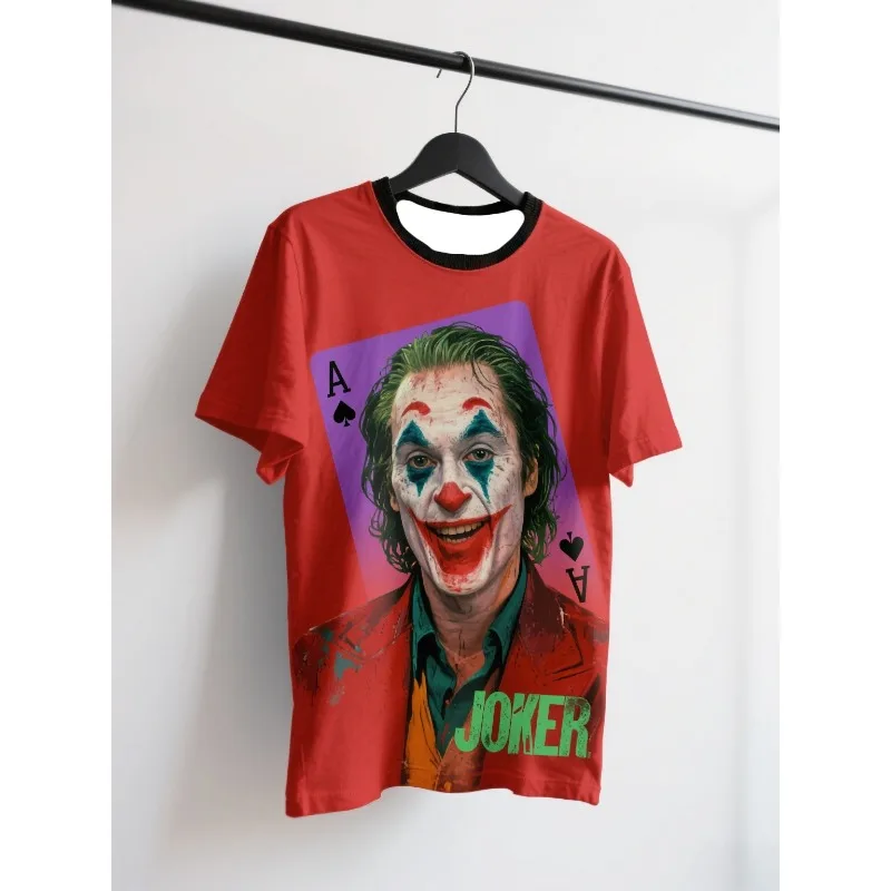 

MOTO — быстросохнущая футболка для взрослых, яркая графика Джокера с четкой детализацией