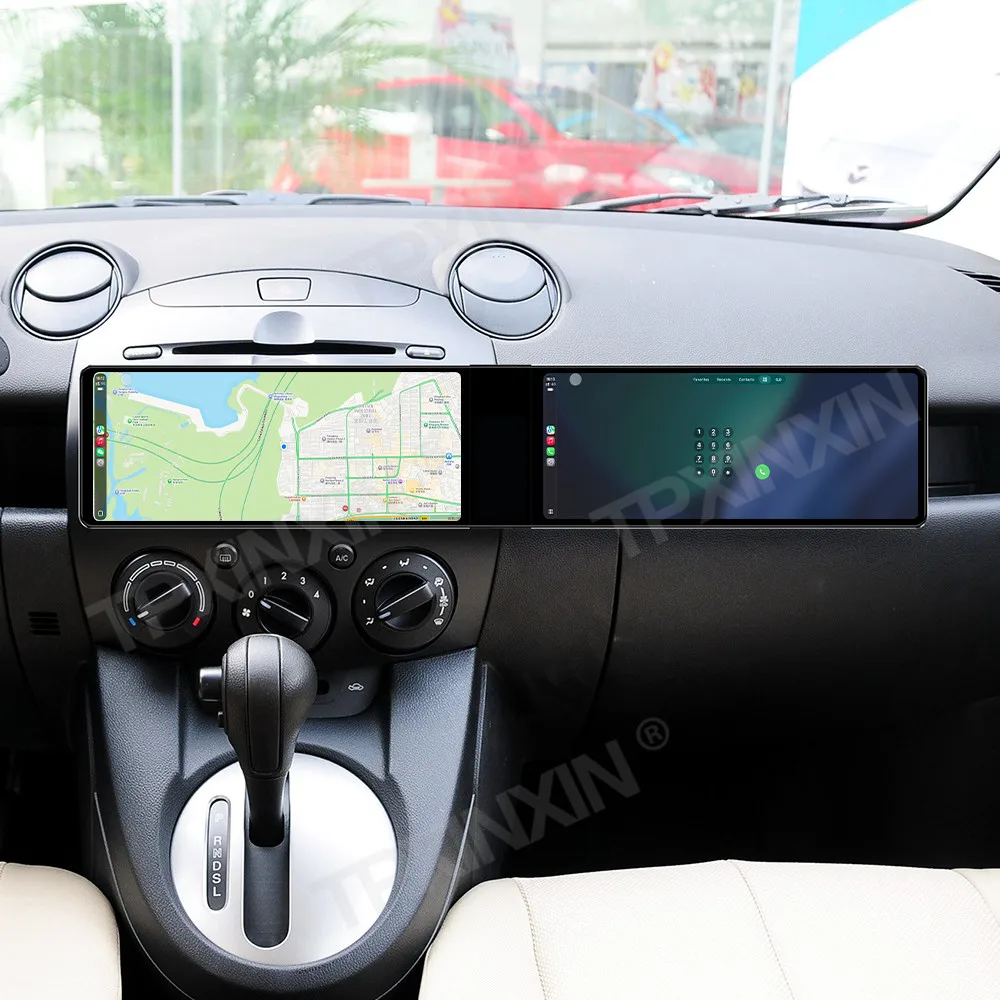 Android Auto Carplay Car Radio For Mazda 2 2007-2014 Tape Recorder GPS Navi Stereo Multimedia Player Head Unit 24.6
