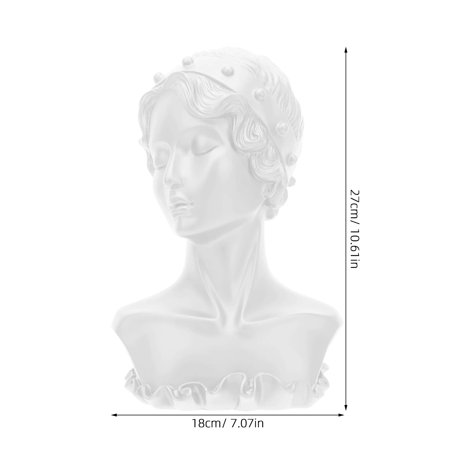 1pc Jewelry Display Rack Resin Figure Bust Stand For Necklace Earrings Storage Decorative Craft Home Organizer Gift