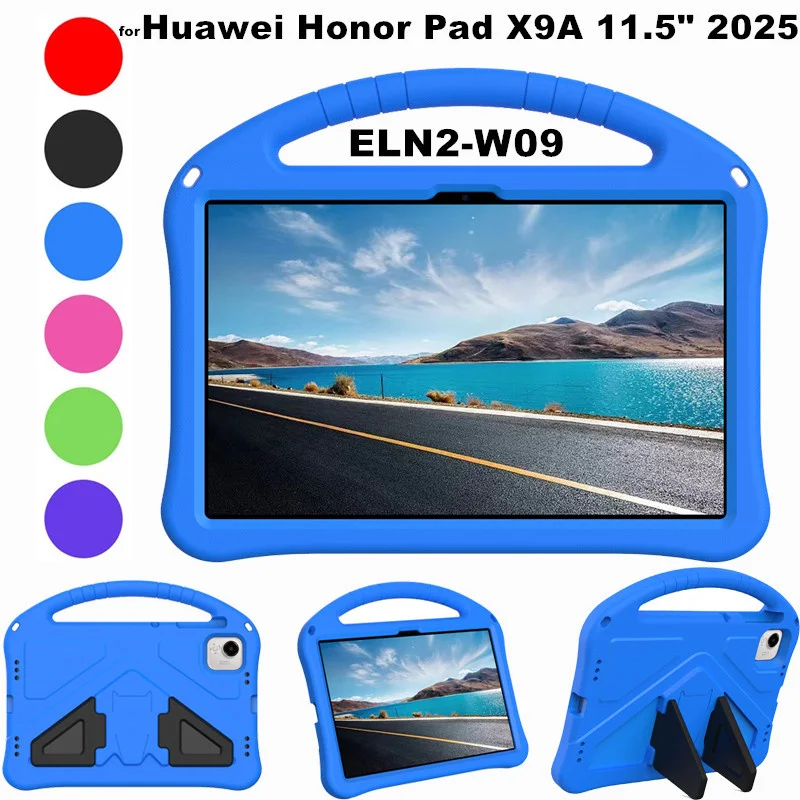 

Для Huawei Honor Pad X9A X9 A 11,5 дюймов 2025 ELN2-W09 противоударный чехол из ЭВА с подставкой, чехол для детей, удобный портативный чехол с ручкой