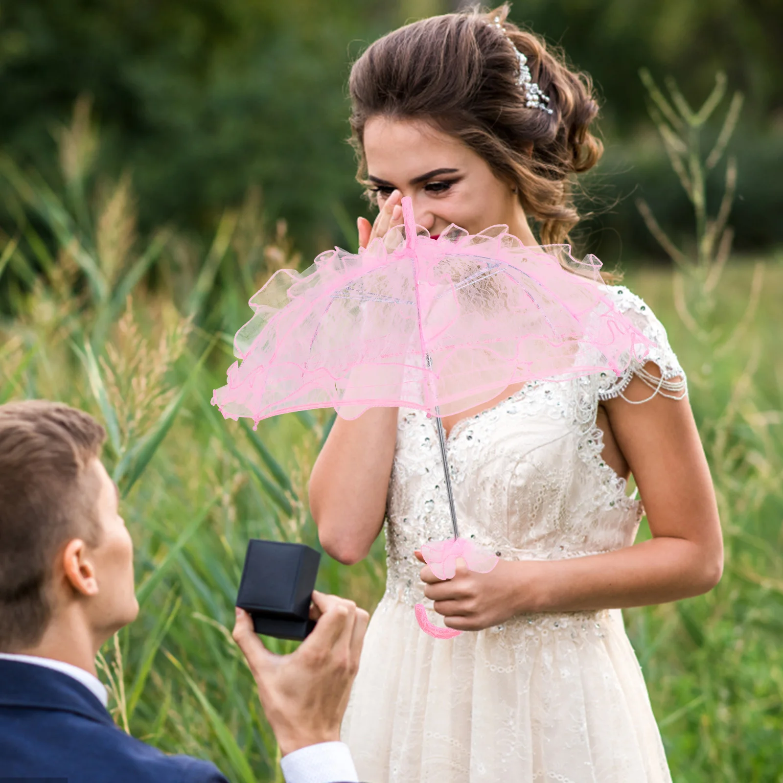 

Кружевной зонтик для женщин, реквизит для свадебной фотосессии, декоративный реквизит для девочек, чаепития, сценическое использование