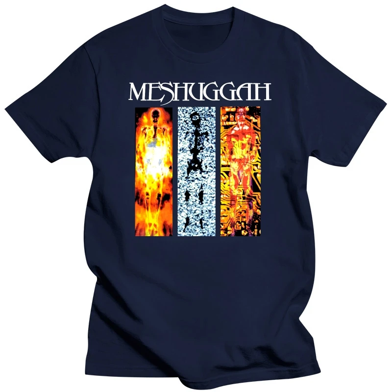 Meshuggah Men's Destroy Erase Improve T-shirt Black RockabiliaCool Tops Men'S Short