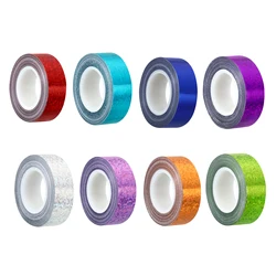 1/2/4 Stück glitzerndes Glitzerband, 15 mm x 5 m, holografische Kunst, dekorative selbstklebende Abdeckbänder für DIY-Sammelalbum, Kunsthandwerk, Verpackung