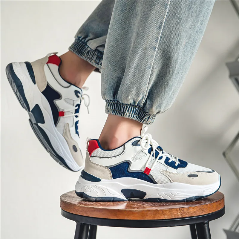 New 2025 Breathable Trendy Versatile Sports Casual Running Height Increasing Dad Shoes Internet Famous Comfortable Footwear