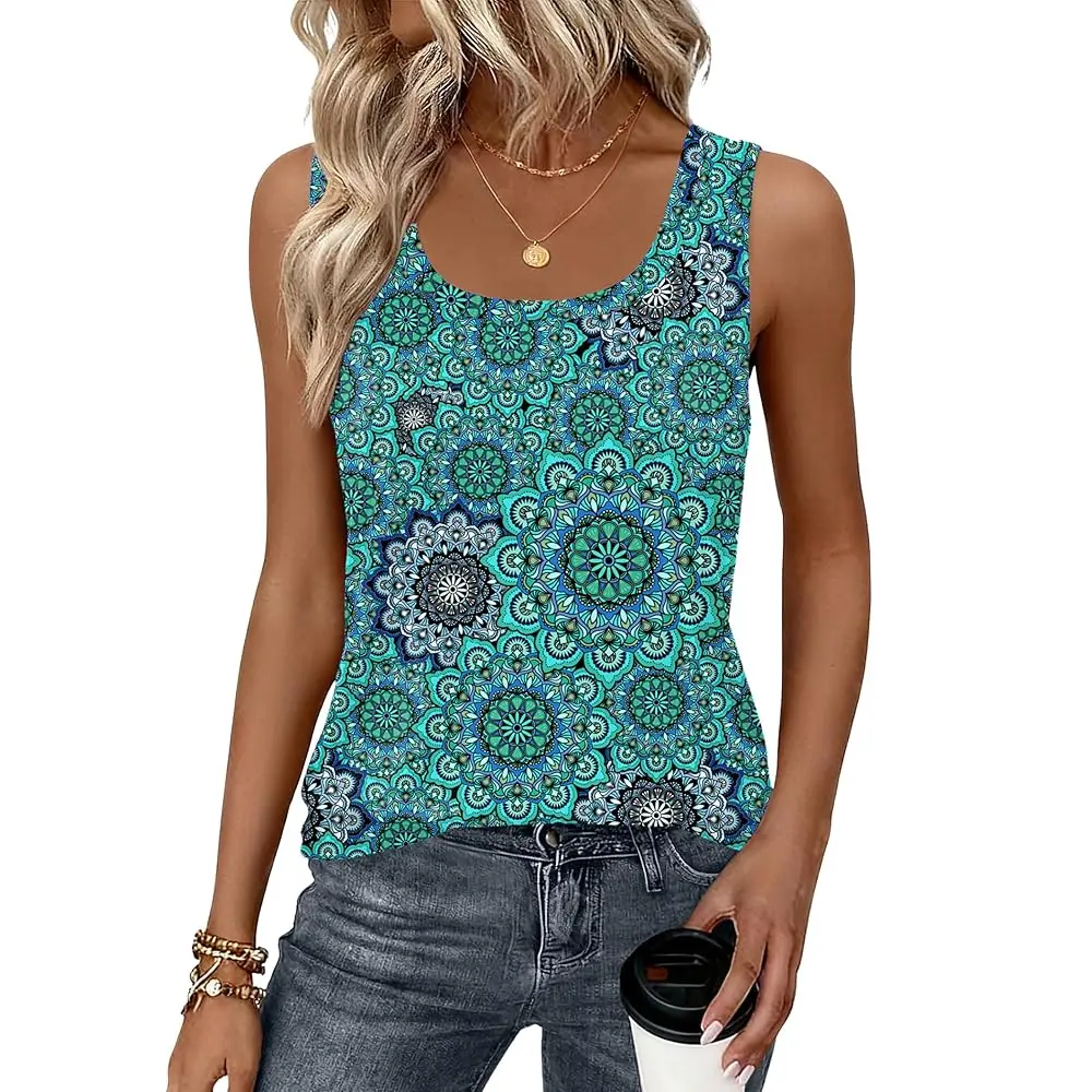 

Женская летняя свободная повседневная майка без рукавов, модный топ с вырезом-лодочкой, базовая футболка 2026