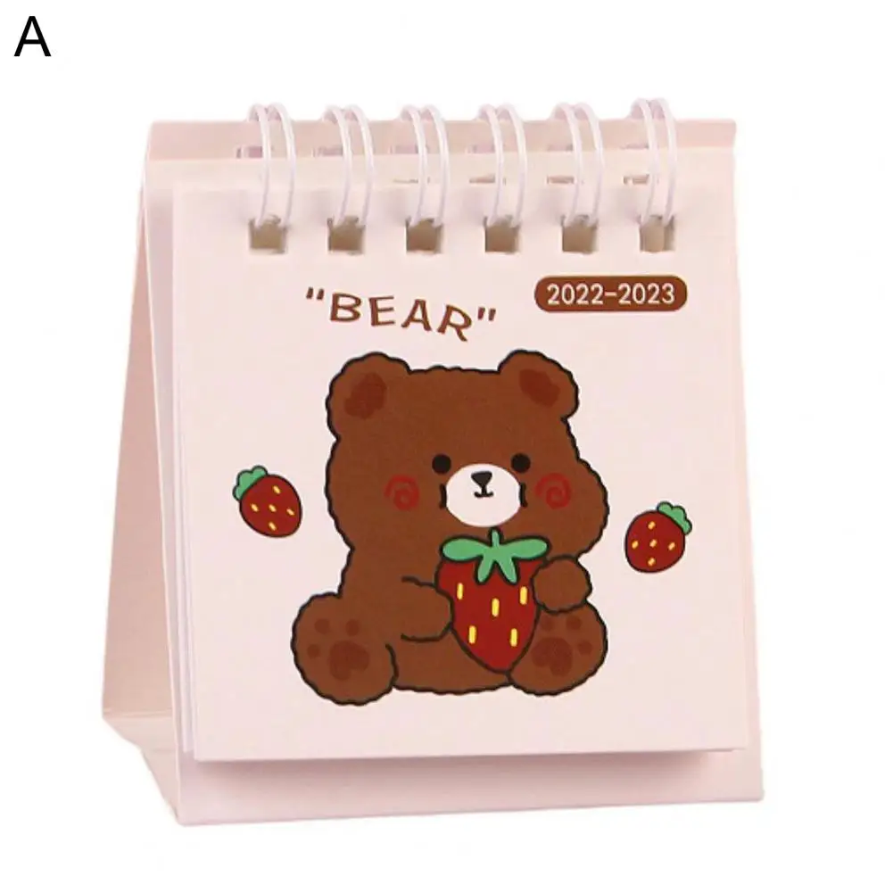 Kalender Meja Mini Tahan Lama 2023 Kalender Meja Mini Kartun Rumah Tangga Kalender Desktop Halaman Halus