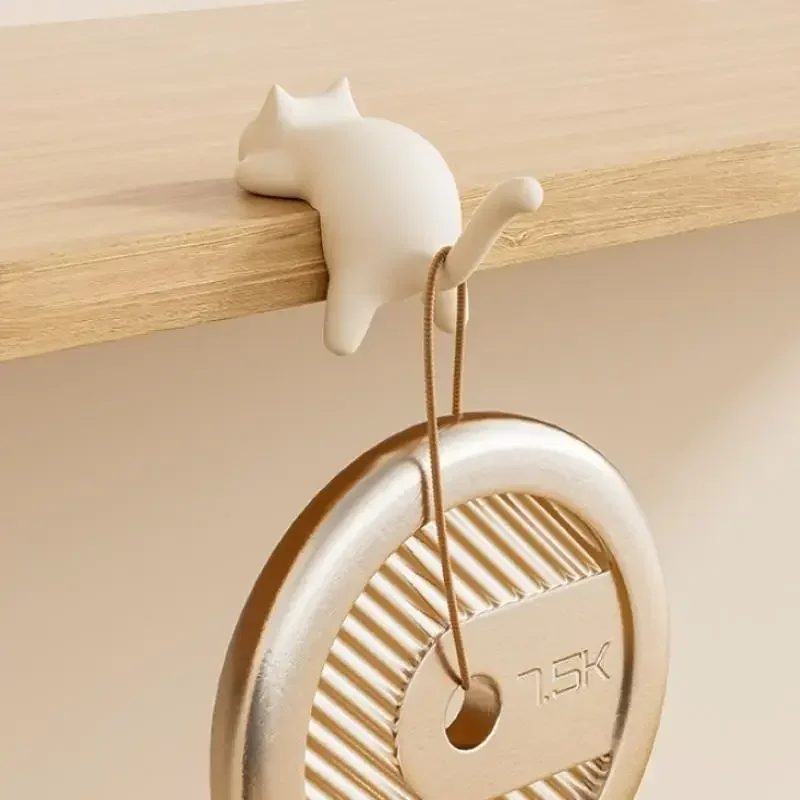 1/4 قطعة ديكور مكتب المنزل مكتب الجانب السنانير المحمولة القط خطاف حقيبة شماعات الجدول هوك حقيبة يد على ظهره حقيبة السفر حامل مُنظِم #4