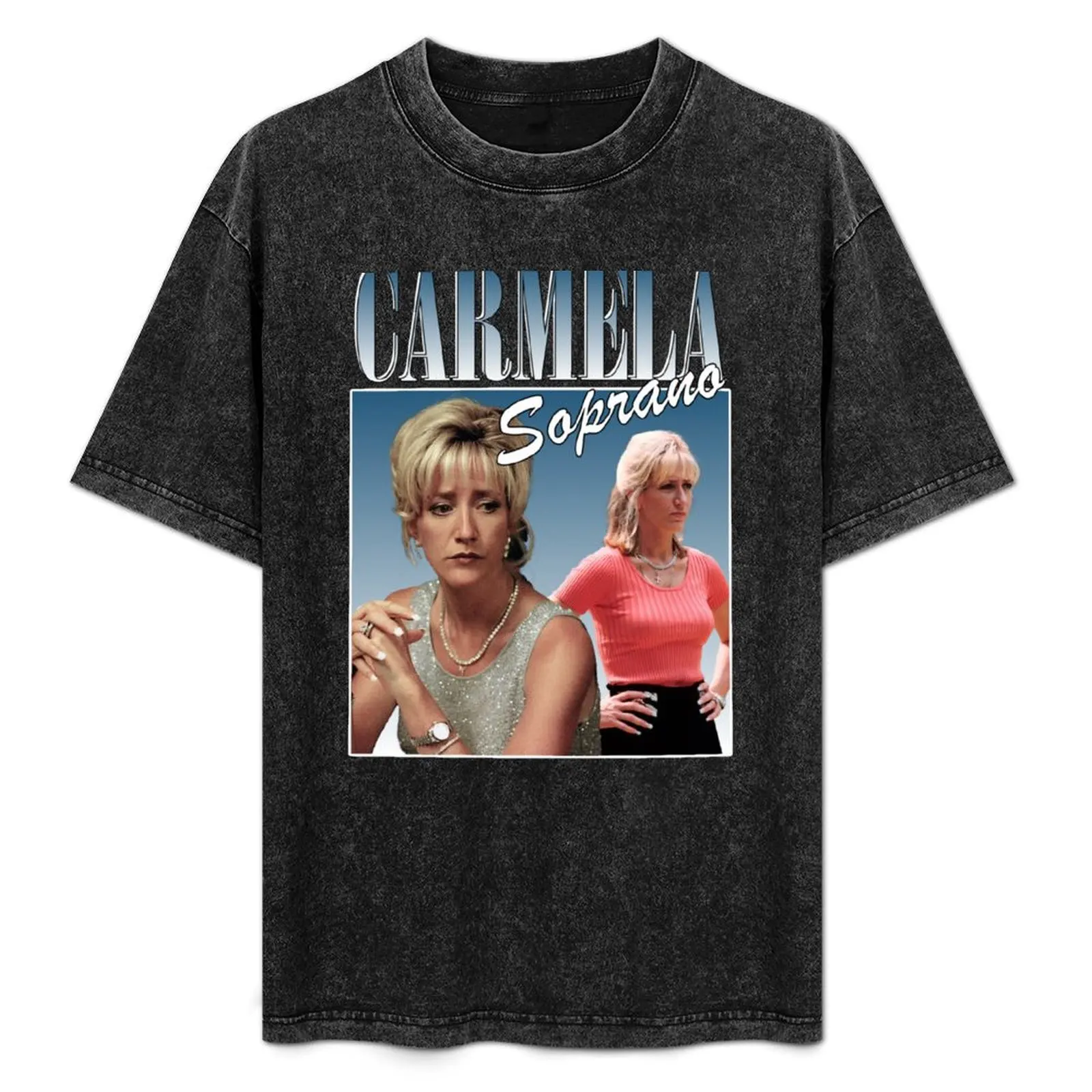 

Carmela Soprano Retro Design T-Shirt Short sleeve tee affliction shirts basketball graphic tees Louboutins mens workout shirts