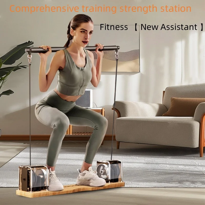 Comprehensive training strength station home fitness multi-functional tension rope exercise fitness equipment Elastic rope