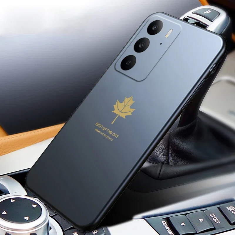 

For Realme C71 C75 C73 Cover Luxury Maple Leaf Silicone TPU Soft Case For Realme C71 C73 C75 Shell Funda Capa