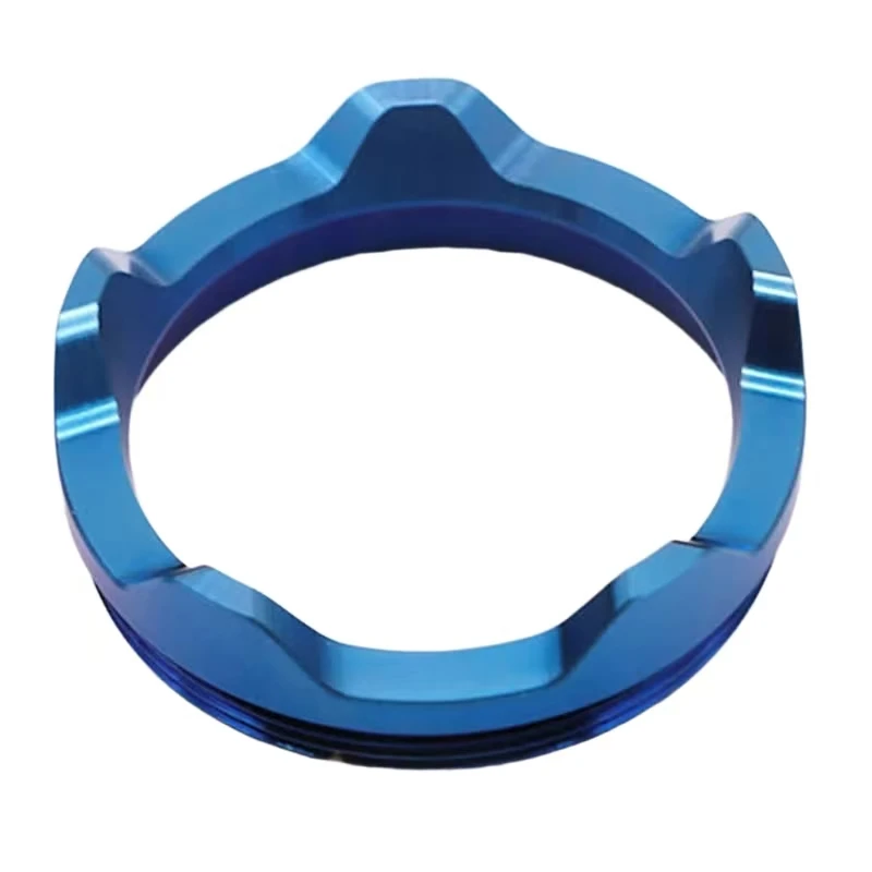 

Индивидуальные прецизионные 3/4/5-осевые услуги по обработке с ЧПУ, алюминиевый сплав, синее многофункциональное механическое стопорное кольцо