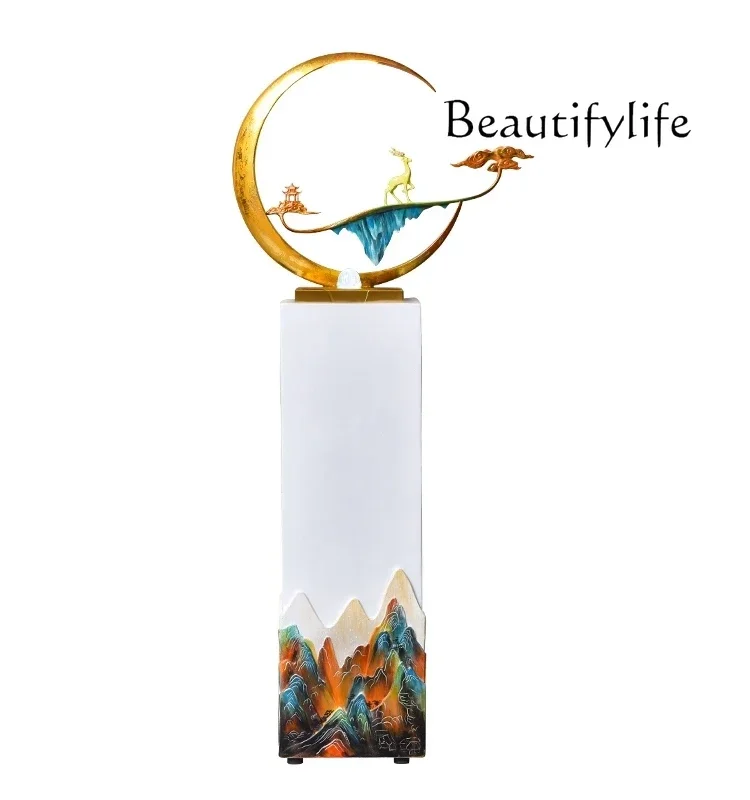 

Modern large-scale flowing fountain ornament Chinese living room floor decoration