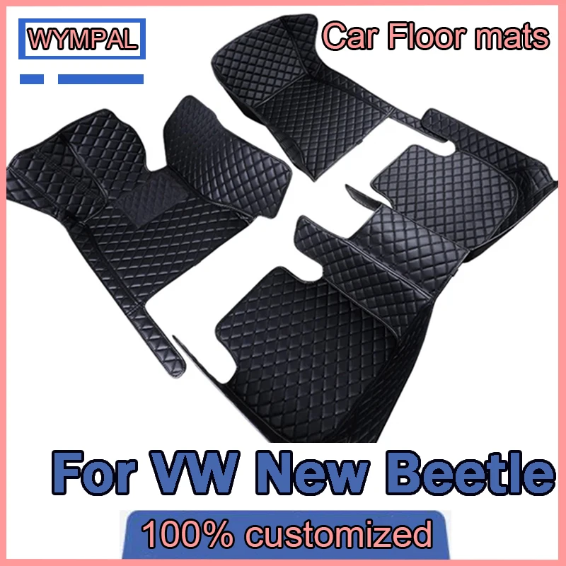 

Изготовленные на заказ автомобильные коврики для VW New Beetle 1998-2019, автомобильные ковры, аксессуары для ног