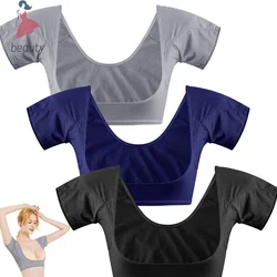 T-Shirt Shape Sweat Pads Washable Dress Clothing Perspiration Deodorant Pads Armpit Care Sweat Absorbent Pad Deodorant For Women