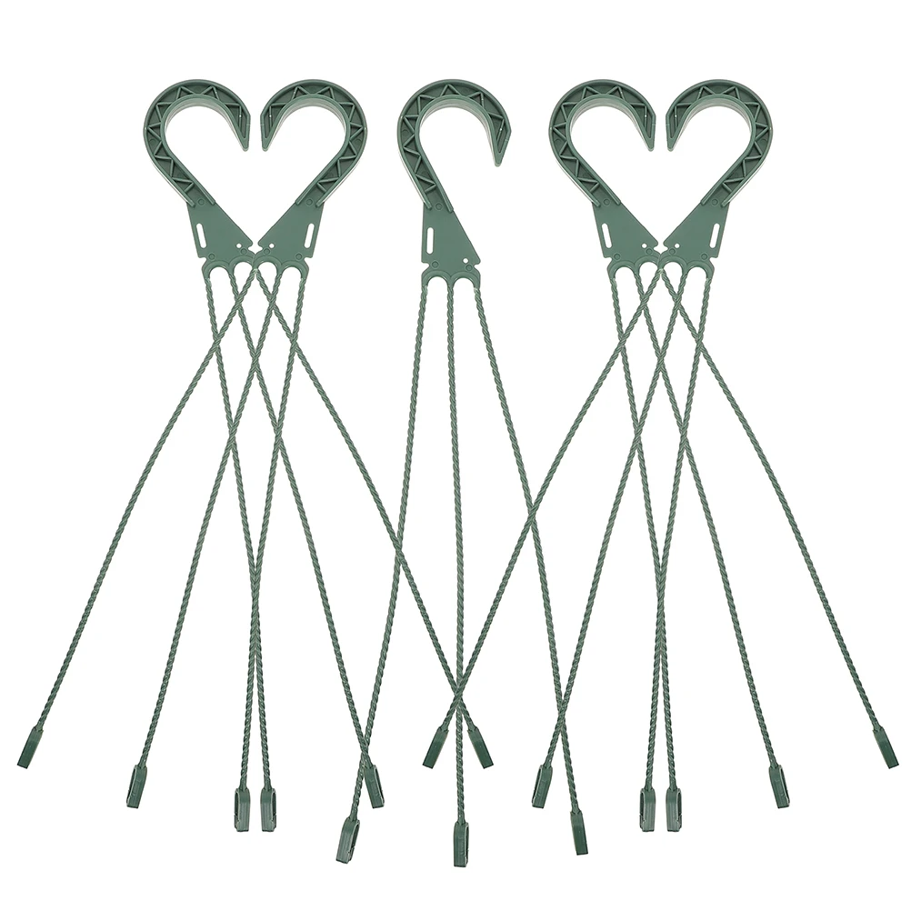 5pcs 교수형 식물 걸이 회전 화분 후크 화분 교수형 랙 정원 온실 천장 벽 난간 공간 절약