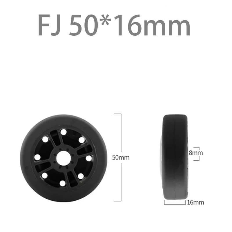 Pièces de rechange à une roue pour bagages de niche, résistant à l'usure, anti-alde, silencieux, lisse, valise, accessoires