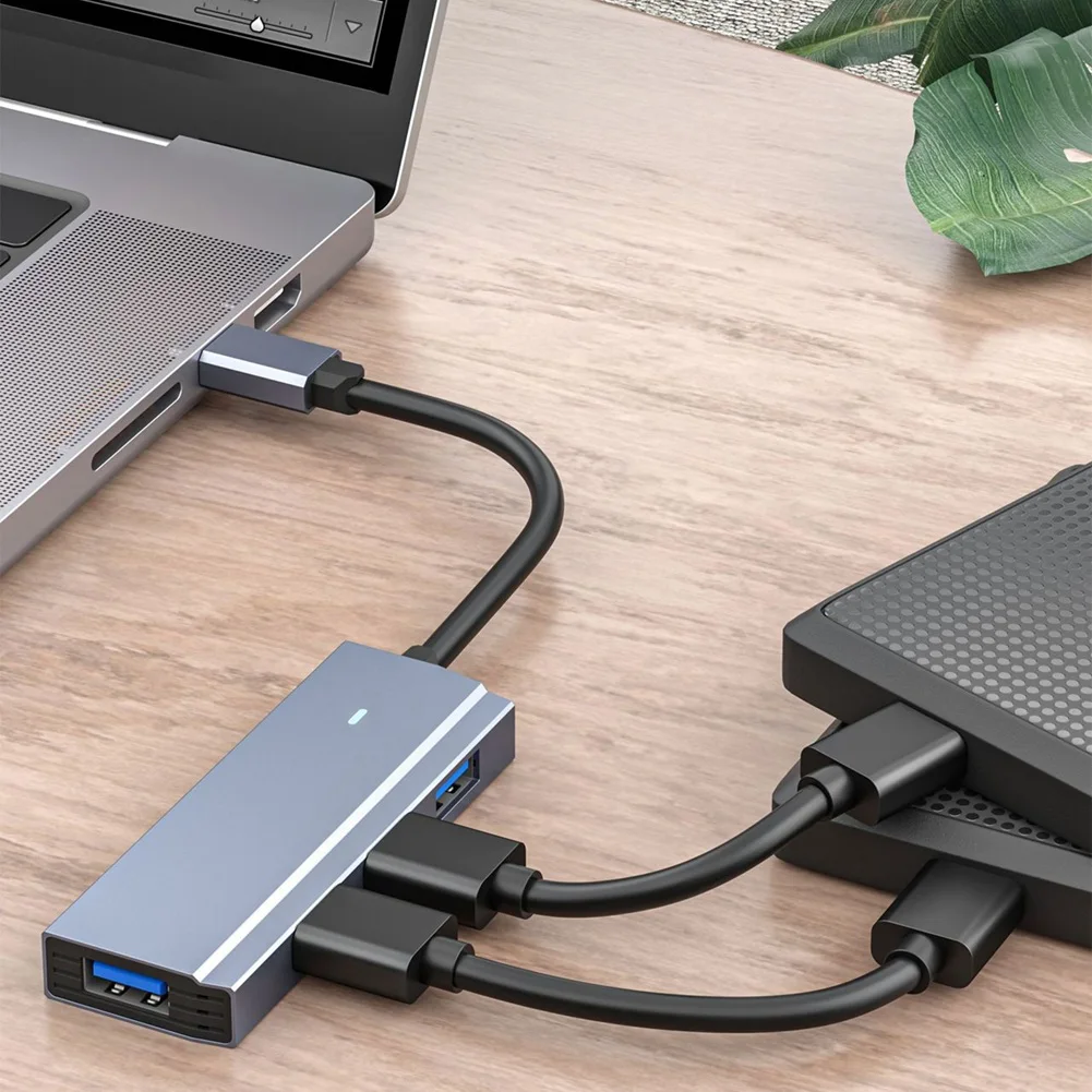 محطة إرساء للكمبيوتر المحمول USB C ، 4 في 1 نوع C Hub ، 4 USB محول متعدد المنافذ للأجهزة اللوحية