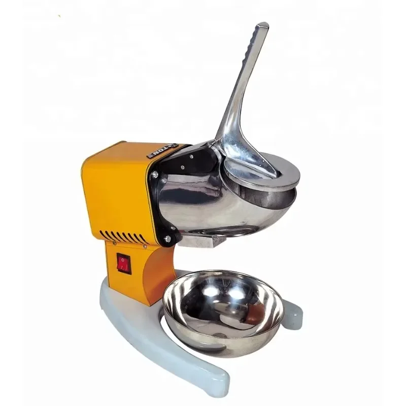 Buen material Máquina de cono de nieve eléctrica semiautomática Afeitadora de hielo con hoja de acero inoxidable comercial o doméstica para uso comercial