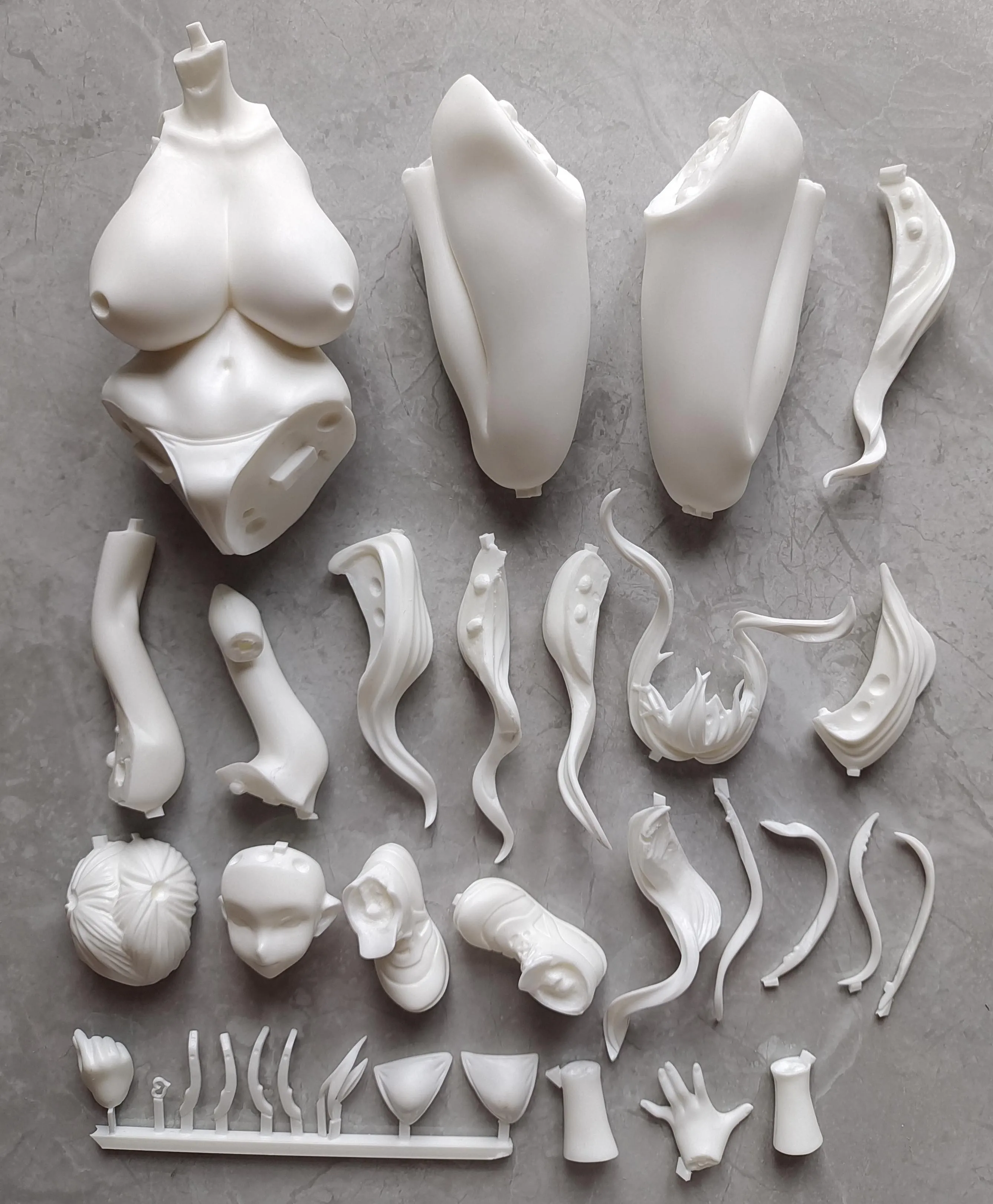 

Anime Azur Lane USS Bremerton Figures Kit kawaii Resin GK DIY White Assembly GK Model Statue Toys doll Collection Gifts