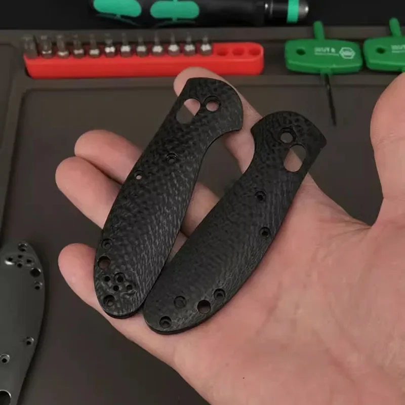 1 Pair Custom Made 3K Carbon Fiber Handle Scales for Benchmade Griptilian 556 Knives