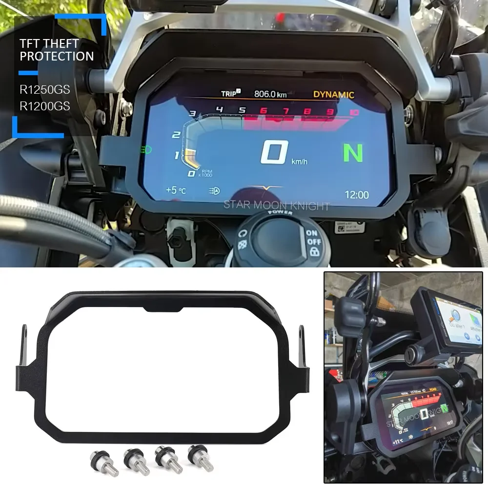 For BMW R 1250 GS R1250GS Adventure R1200GS R 1200 GS ADV LC Display Anti-theft Frame Screen Protection With Sun Visor