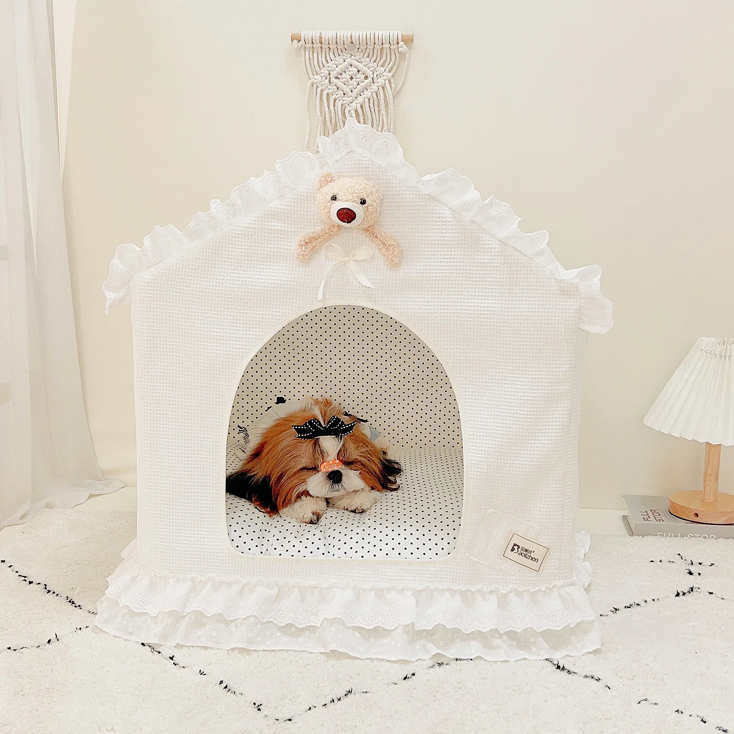 

Pet Dog Nest Four Seasons Universal Removable and Washable Pet House Malzis Bears Cute Princess Bed