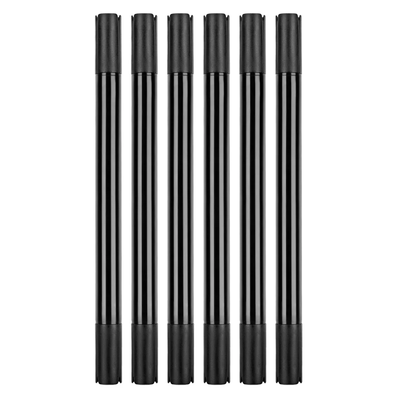 Marqueur tissu 6 pièces, stylo peinture en tissu à Double pointe imperméable pour décoration chemises, baskets,