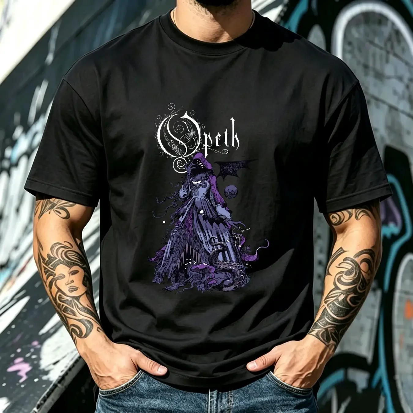 washed T Shirt Limited NWT Opeth Sweden Progressive Rock Band Metal Music S 4XL vintage Washed Top For Everyday Wear Soft