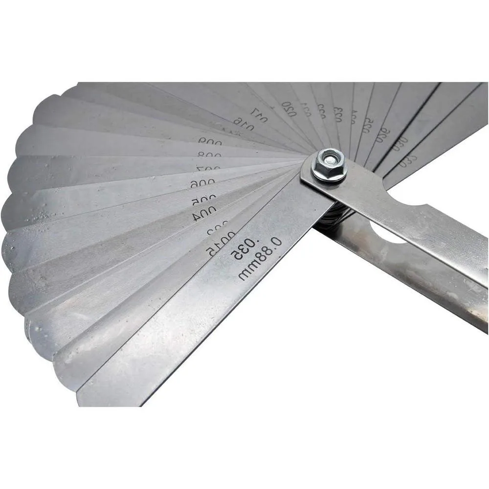 1pc 32 Leaves Feeler Gauge Metric Thickness Gauge Set For Sheet Gauge Blades Valves Foliage of Valves Spark Plug Gap Gauge Tools