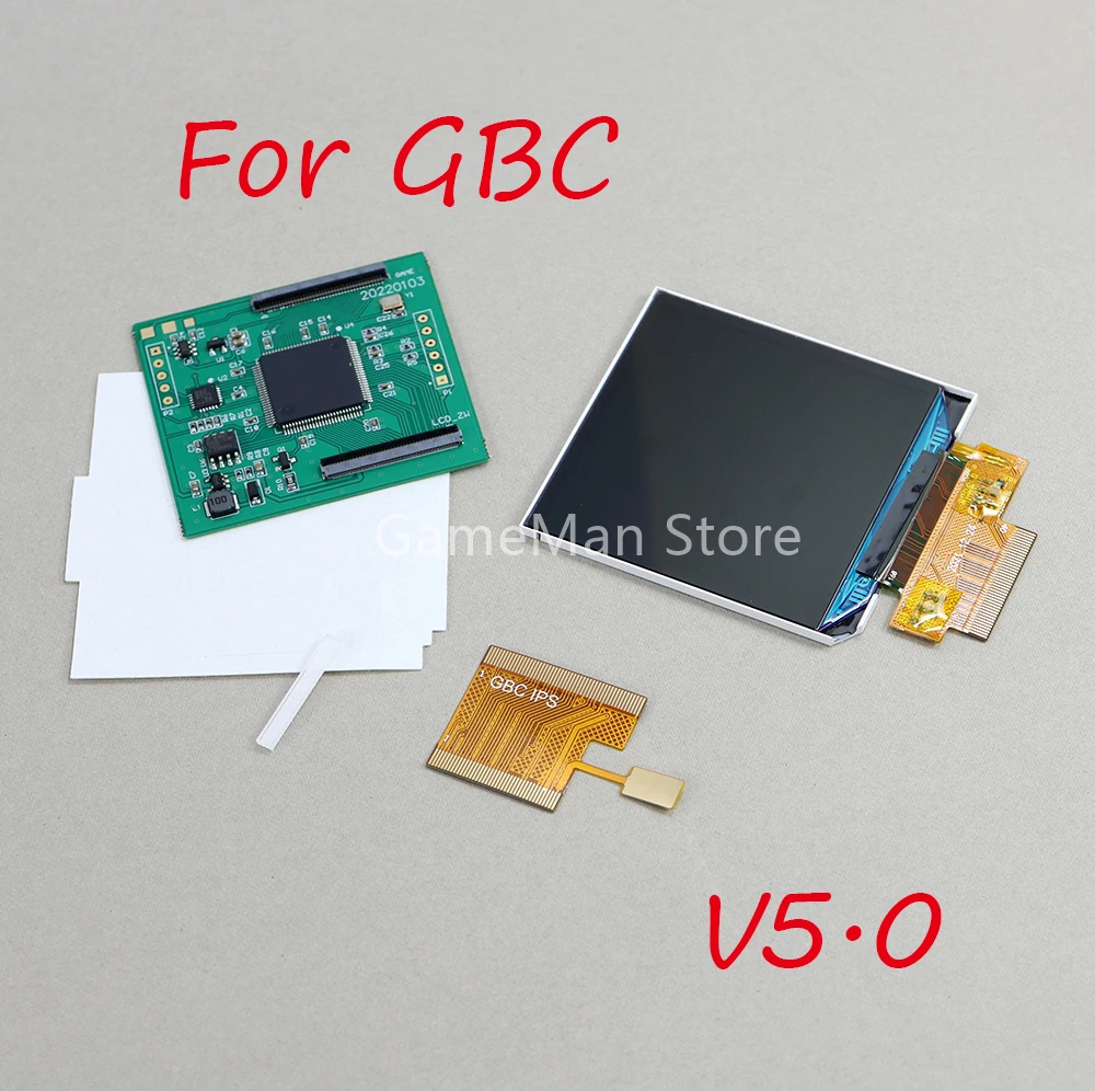 

Original size New 2.45 high brightness LCD screen for Nintendo Gameboy color GBC V5.0 No need to cut the shell