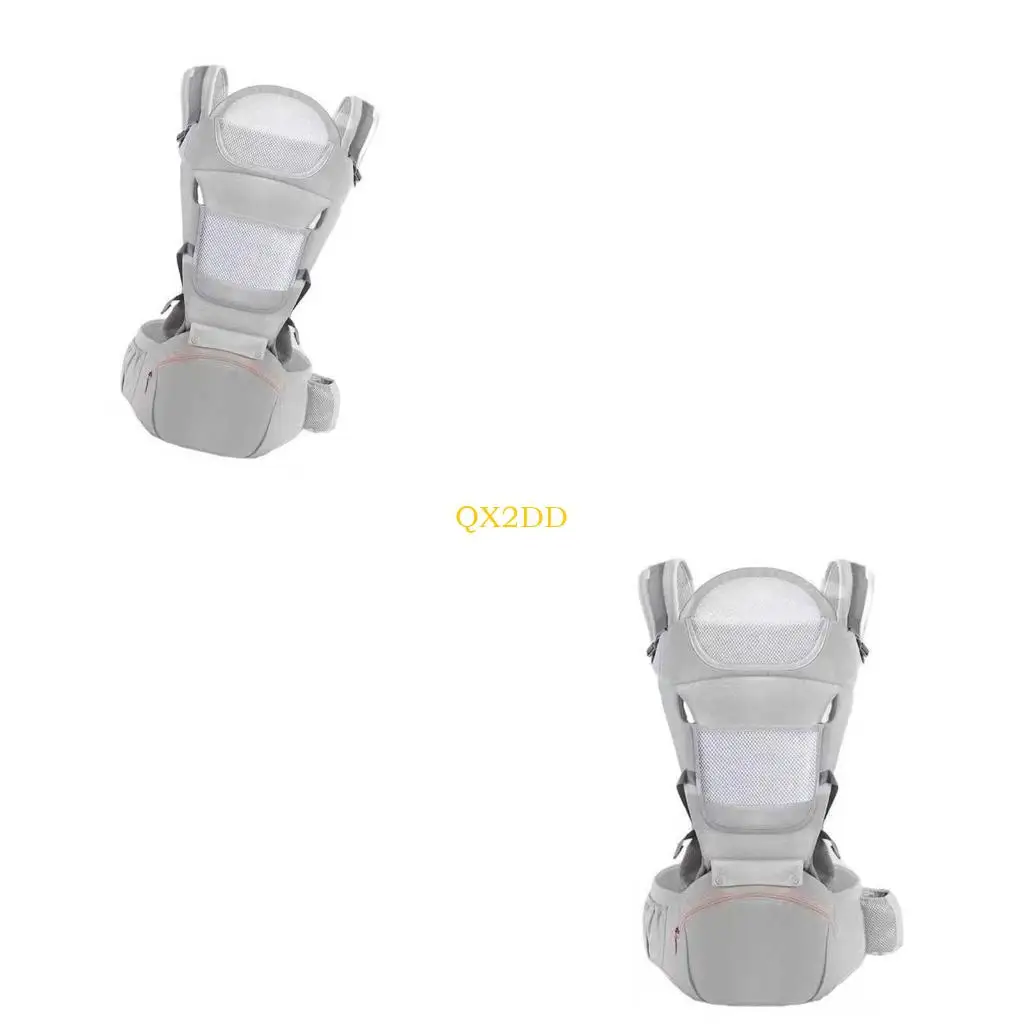 QX2D Portabebés ergonómico transpirable con cinturón y asiento - imagen 4