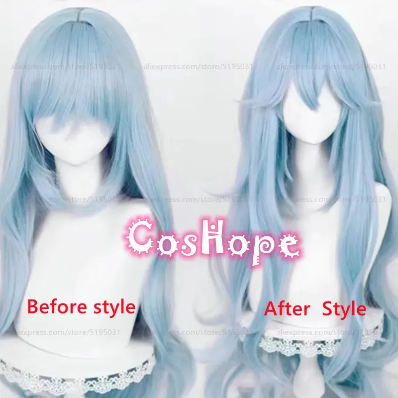 Peluca de Cosplay Rei Ayanami para mujer, peluca corta azul claro de 30cm, pelucas de Cosplay de Anime, pelucas sintéticas resistentes al calor