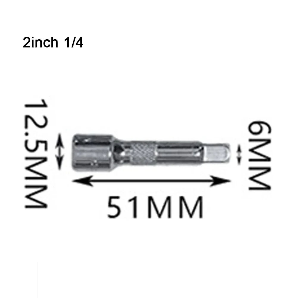 1pc 1/4 3/8 1/2 Socket Ratchet Wrench Extension Bar Long Bar Steering Sleeve Connecting Rod Accessories