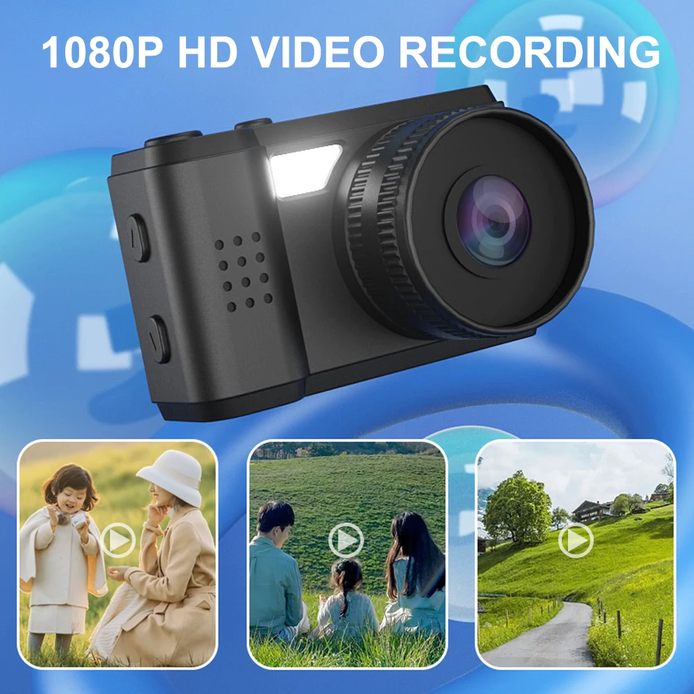 Mini Camera With Screen Indoor Home Outdoor Sport HD 1080p Portable Vintage Very Small Camcorder Video Recorder Support TF Card