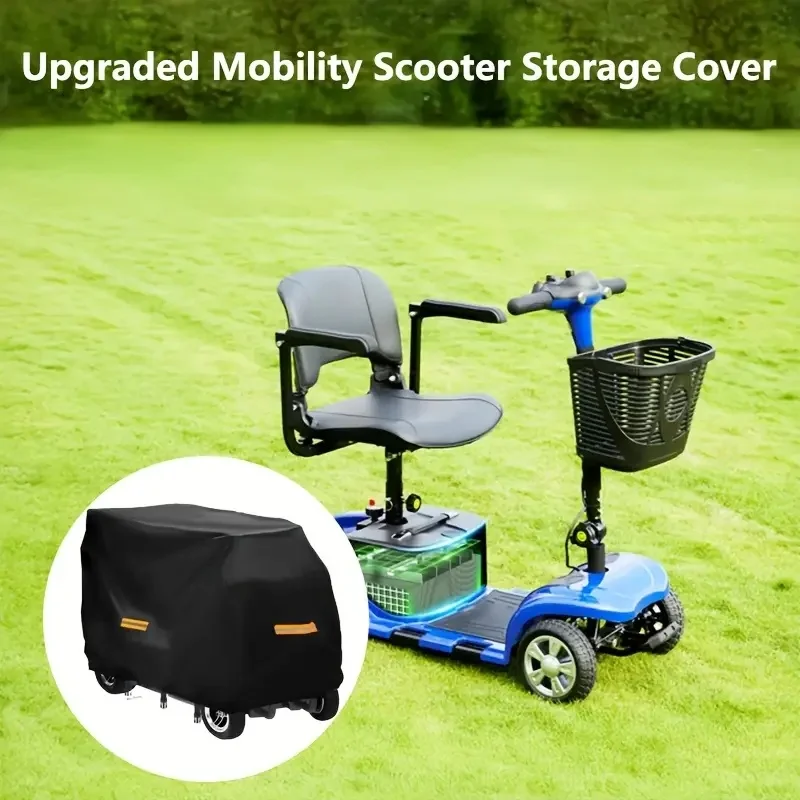 غطاء سكوتر قماش أكسفورد - حماية من الأشعة فوق البنفسجية، مثالي للدراجات البخارية الكهربائية والتخزين، غطاء سكوتر | غطاء شرائط عاكسة #1