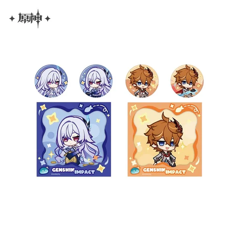 

Официальный товар Sunsyea Genshin Impact miHoYo, оригинальная тематическая серия, набор значков Skirk Tartaglia